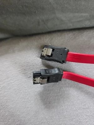 6 Sata Kabel Rot blau 50cm 3 Mit Clip, 3 Ohne Clip. Ssd, Hdd, - Bild 1 von 4