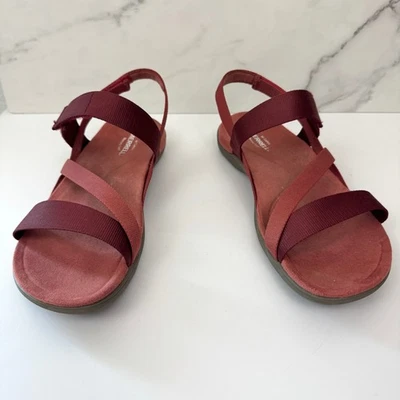 Sandalias Merrell para mujer District 3 con tiras talla 10 al aire libre verano activo ladrillo rojo Foto 1 de 4
