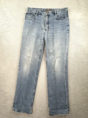 Pantalones de mezclilla Armani de colección para hombre 36x33 azul lavado claro hechos en Italia Foto 1 de 4