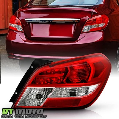 For 2017-2020 Mitsubishi Mirage G4 Red Clear Tail Light Brake Lamp - Passenger - Image 1 of 4