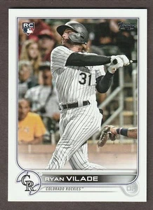 2022 Topps Series 2 #586 Ryan Vilade SP Image Variation Rockies Rookie RC - Picture 1 of 2