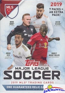 2019 Topps MLS Major League Soccer EXCLUSIVE Factory Sealed Blaster Box-RELIC - Picture 1 of 2