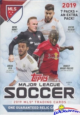 2019 Topps MLS Major League Soccer EXCLUSIVE Factory Sealed Blaster Box-RELIC - Image 1 of 2
