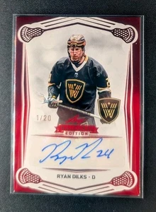 Ryan Dilks 2025 Leaf National Lacrosse League NLL Red AUTO Card #1 /20 - Picture 1 of 2