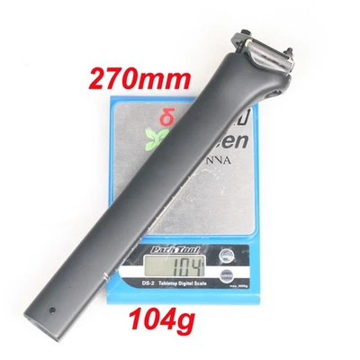 HYLIX Tija de sillín aerodinámica de carbono HY Zero Offset/15 mm offset para Specialized Tarmac SL8 104 g