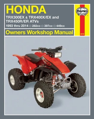 Manual de serviço da oficina de reparos Honda TRX300EX TRX400X/EX TRX450R/ER ATV 1993-2014 - Imagem 1 de 3