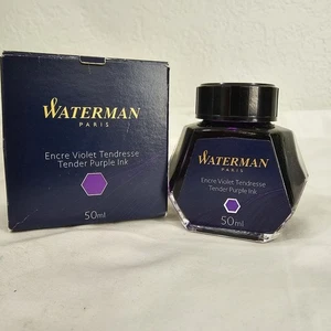 Waterman Tender Purple Fountain Pen Ink Premium Quality 50ml Bottle - Picture 1 of 2