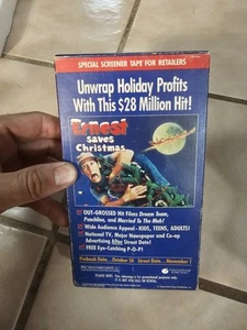 Ernest Saves Christmas Three Fugitives VHS Video Screener Promo Demo 1989 Used U - Foto 1 di 9