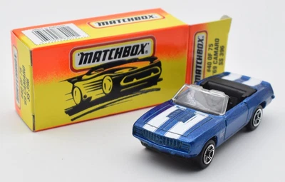Matchbox Superfast #40 Chevy Chevrolet Camaro 396 blu. Prodotto in Cina.... - Immagine 1 di 4