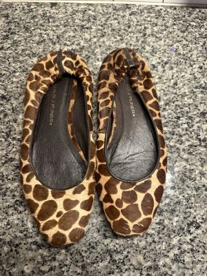 Женские балетки Donald J. Pliner с принтом жирафа икры размер 7 коричневые - Изображение 1 из 4