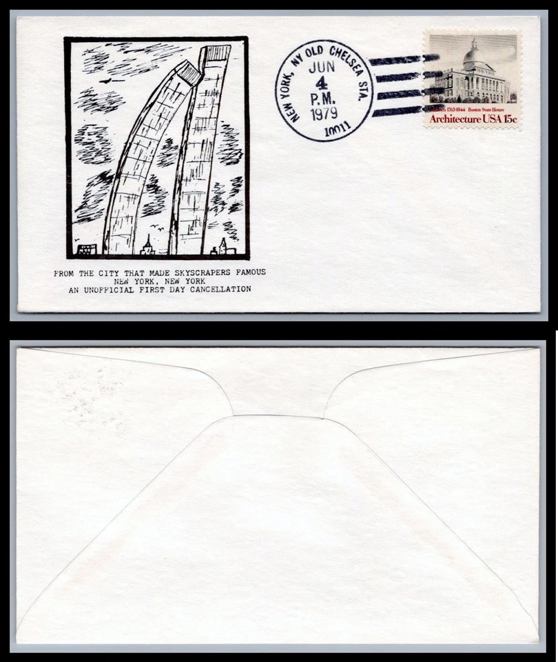 US FDC # 1781 15c Architecture  UNKNOWN   1979, 9Q302 - Image 1 of 1