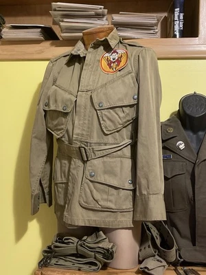 WW2 US Army M42 Chaqueta de Salto Original 462nd PARACAÍDAS Arty Parche de Bolsillo ¡Bonito! Foto 1 de 4