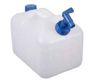 CONTENEDOR DE AGUA DE PLÁSTICO RÍGIDO DE 10 LITROS con GRIFO camping caravana SPLASH - Imagen 1 de 1