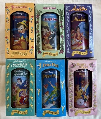 Juego de 6 tazas vasos vintage Burger King Disney clásico serie coleccionista 1994 Foto 1 de 4