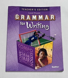 Teacher's Edition Level Purple GRAMMAR For Writing  Sadlier 2009 VGC - Bild 1 von 7