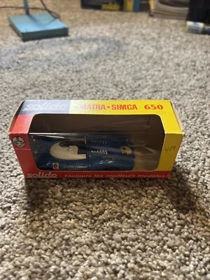 Solido Diecast 14 Matra Simca 650 #14 Blue 1.43 Scale Boxed +Decals - Image 1 of 4