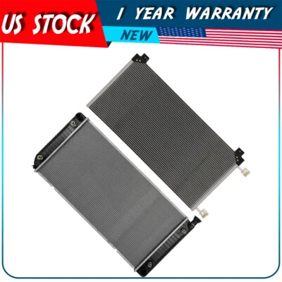 Radiator and AC Condenser Kit For 1996-2000 Chevrolet K3500 1996-1999 GMC C1500 - Image 1 of 4