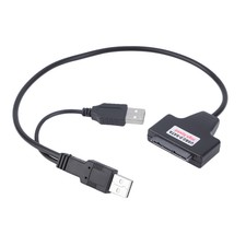 USB 2.0 to 1.8'' 7+9 16 Pin Micro SATA Adapter Cable For HDD Hard Drive MC