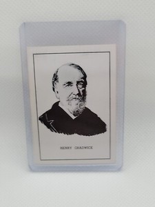 1950-56 Callahan Baseball HOF - Henry Chadwick, writer- lived 1833-1908