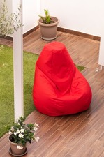 Avalon - Pouf Poltrona Sacco Gigante XXL Jive, Puffo Made in Italy (95x135cm)