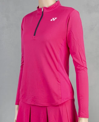 YONEX 2023 Francia Open Games Mujer Tenis Chaqueta Deportiva Top Rosa Nuevo con Etiquetas 20697Ex Foto 1 de 4