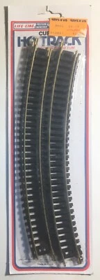 NOS Life-Like Curved HO Track 4 Tracks 9" Each - Image 1 of 2