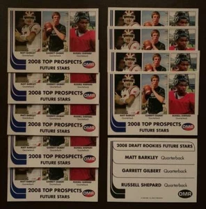 10) GARRETT GILBERT Dallas Cowboys 2008 Lake Travis H.S. RC LOT w/ Matt Barkley - Picture 1 of 1