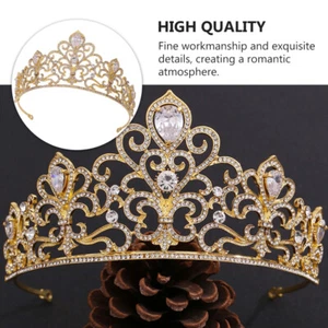 Diadema Princesa Corona Novia Accesorios para Cabello de Novia para Mujer Estrás - Imagen 1 de 12