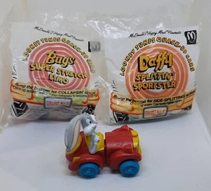 LOT 3 McDonald's LOONEY TUNES QUACK-UP Cars BUGS Super STRETCH LIMO & DAFFY DUCK - Picture 1 of 2