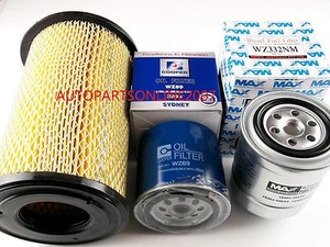 AIR + OIL + FUEL FILTER KIT for NISSAN NAVARA D22 YD25 2.5L Turbo DIESEL 2008-ON - Picture 1 of 1