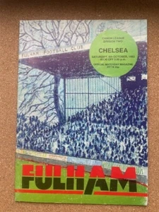 Fulham v Chelsea Canon League Division 2 Programme 8/10/83 - Picture 1 of 4