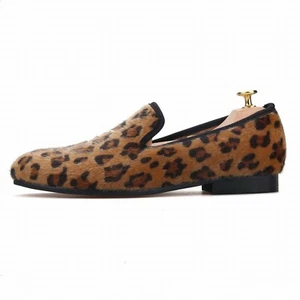 Mocasines para hombre con estampado de leopardo marrón Merlutti - Imagen 1 de 5