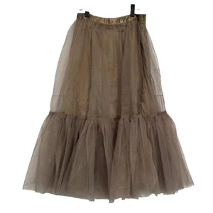 Joyfolie Mia Joy Addilyn Tulle Skirt Girls Size 12 Light Taupe Gold Lined NWT - Picture 1 of 7