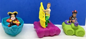 1991 McDonald's Happy Meal Presents Hook - 3 Loose Toys -Hook, Peter Pan & Rufio - Picture 1 of 8