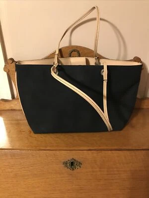 Bolso de Mano Liz Claiborne Vintage Años 90 Amante del Perro Bolso de Lona Cartera  Foto 1 de 4