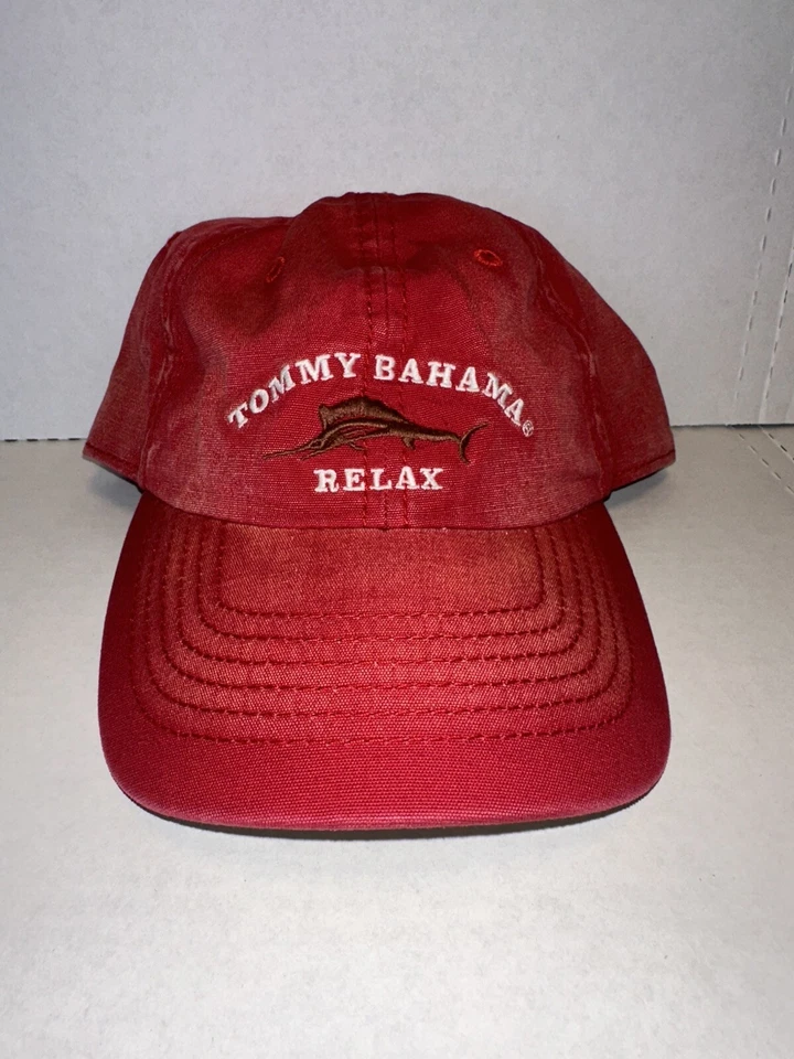 Vintage TOMMY BAHAMA Marlin  Cool Operator Cocktail Recipe Hat SnapBack EC - Image 1 of 3