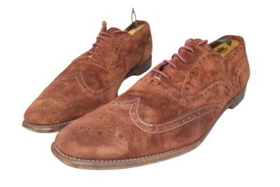 Zapatos Paul Smith Para Hombre 10.5 Brogue Estrecho Punta de Ala Hechos en Italia Gamuza Oxford Foto 1 de 4
