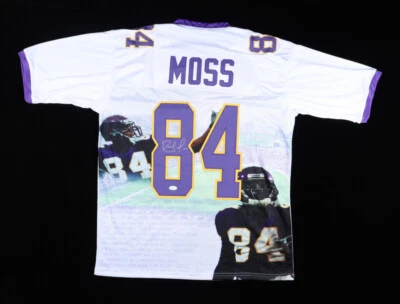 Randy Moss Signed Minnesota Vikings Jersey (JSA COA) Ex-Marshall Thundering Herd - Image 1 of 4