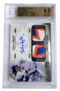 2016 Topps Tier One DAVID WRIGHT MLB Mets Legend Dual Relic Auto /25 BGS 9.5 GEM
