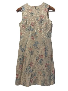 Country Road Vintage Style Floral Linen Shift Dress 10 - Picture 1 of 22