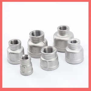 Stainless Steel Pipe Fittings Female Connector BSP Stainless Reducing Bushes - Picture 1 of 23