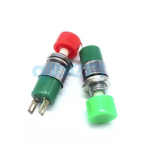 5 pz foro di montaggio 7 mm 2 pin SPST interruttore a pulsante momentaneo DS-323 - Foto 1 di 6