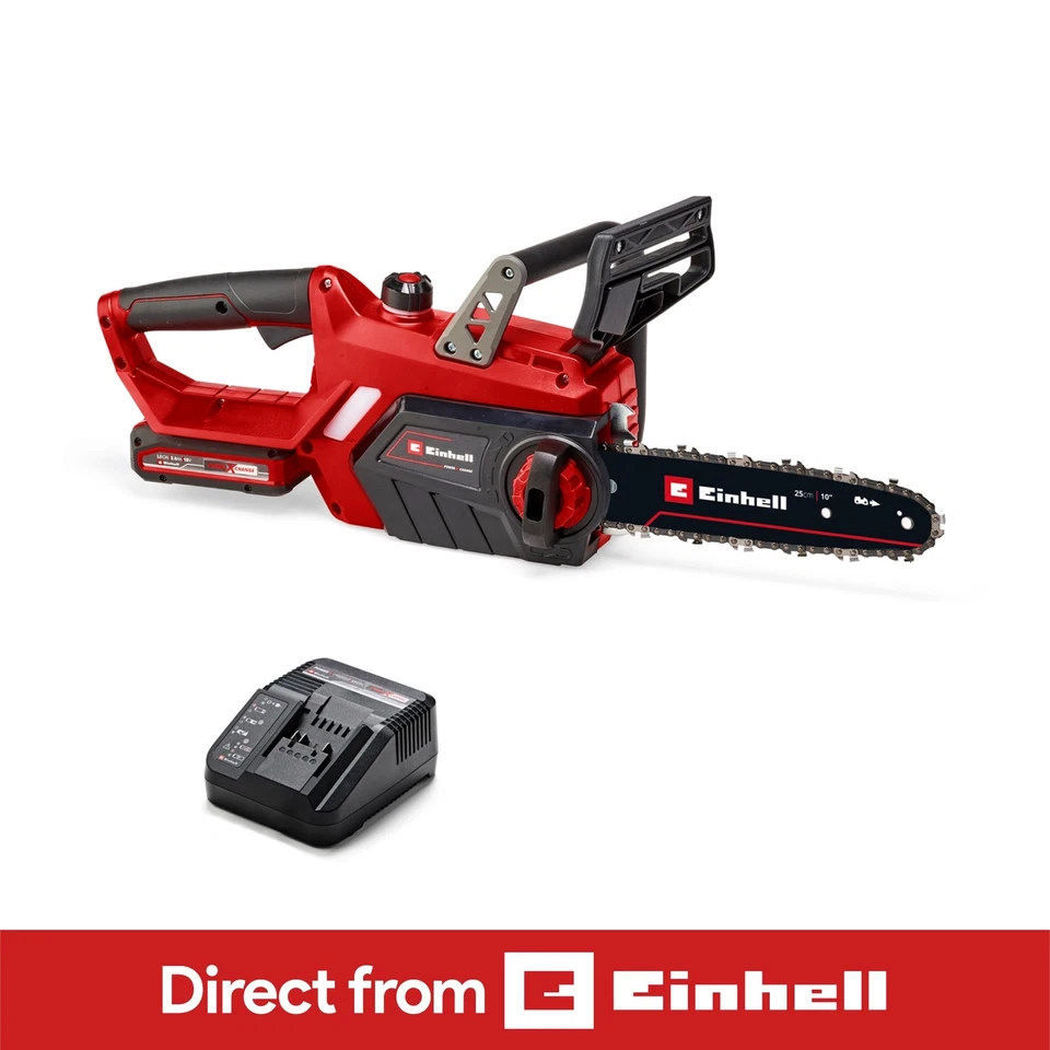 Einhell Cordless Chainsaw 25cm 18V Power X-Change With Battery GE-LC 18/25 Li - Image 1 of 4