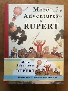 More Rupert Adventures Daily Express 1937 Facsimile Annual Limited Ed Wraparound - Zdjęcie 1 z 1