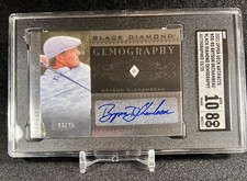 2021 Upper Deck Golf BRYSON DECHAMBEAU Black Diamond Gemography #23/25 SGC 8