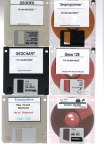 Commodore 64-128 - Zwölf 3,5 Disketten mit verschiedenen Programmen - Spiele - 1581 Laufwerk - Bild 1 von 2