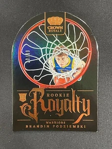 Brandin Podziemski 2023-24 Panini Crown Royale /99 RC Royalty Die-cut #27 - Picture 1 of 2