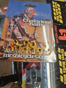 MCS Bicicleta ALEACIÓN DORADA Plato PERNOS Piñón Araña 5ct GT SE Haro Dk Old School - Imagen 1 de 3
