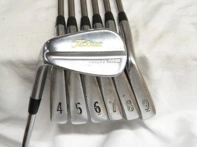 Used LH Titleist 714 MB Forged Iron Set 4-PW Dynamic Gold X100 Extra Stiff Steel - Image 1 of 4