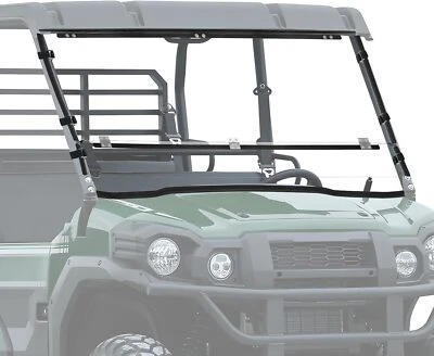 Flip Down Front Full Windshield For Kawasaki Mule Pro FXT / FX / DX / DXT 2015+ Foto 1 de 4